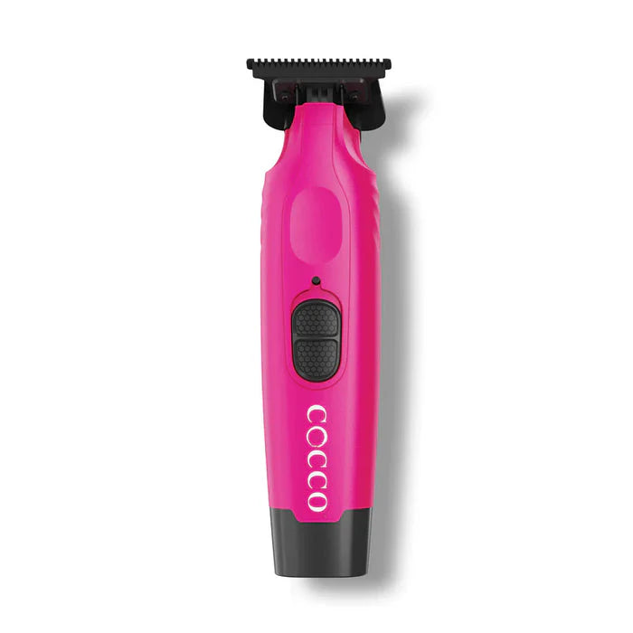 Cocco Hyper Veloce Pro Cordless Trimmer w/ Digital Gap Ambassador Graphene Blade + Charging Stand - Limited Edition Pink