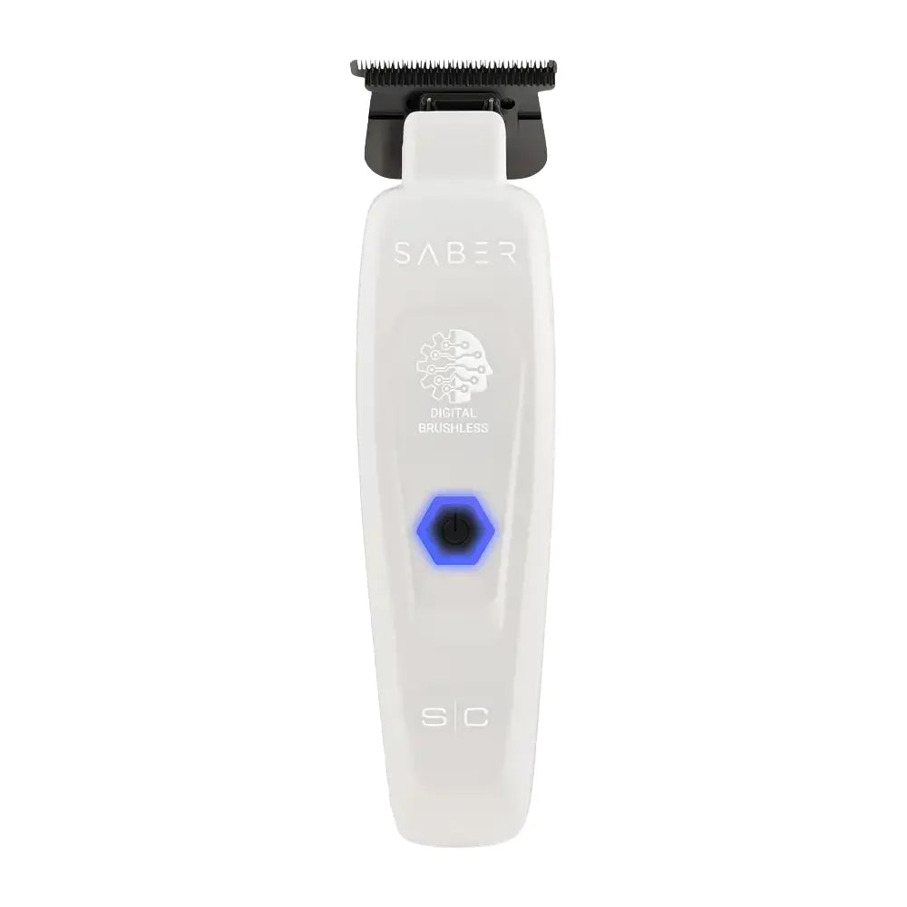 StyleCraft Limited Edition Saber II Cordless Digital Brushless Motor Trimmer - White
